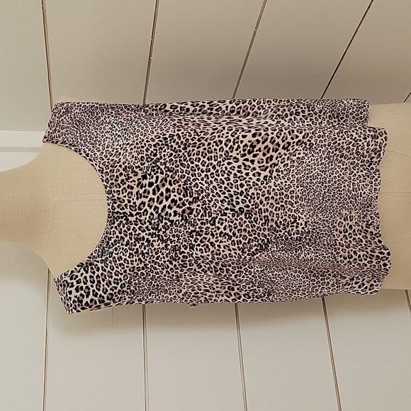 VINTAGE Virginia medium shell top cheetah leopard print - Picture 1 of 4